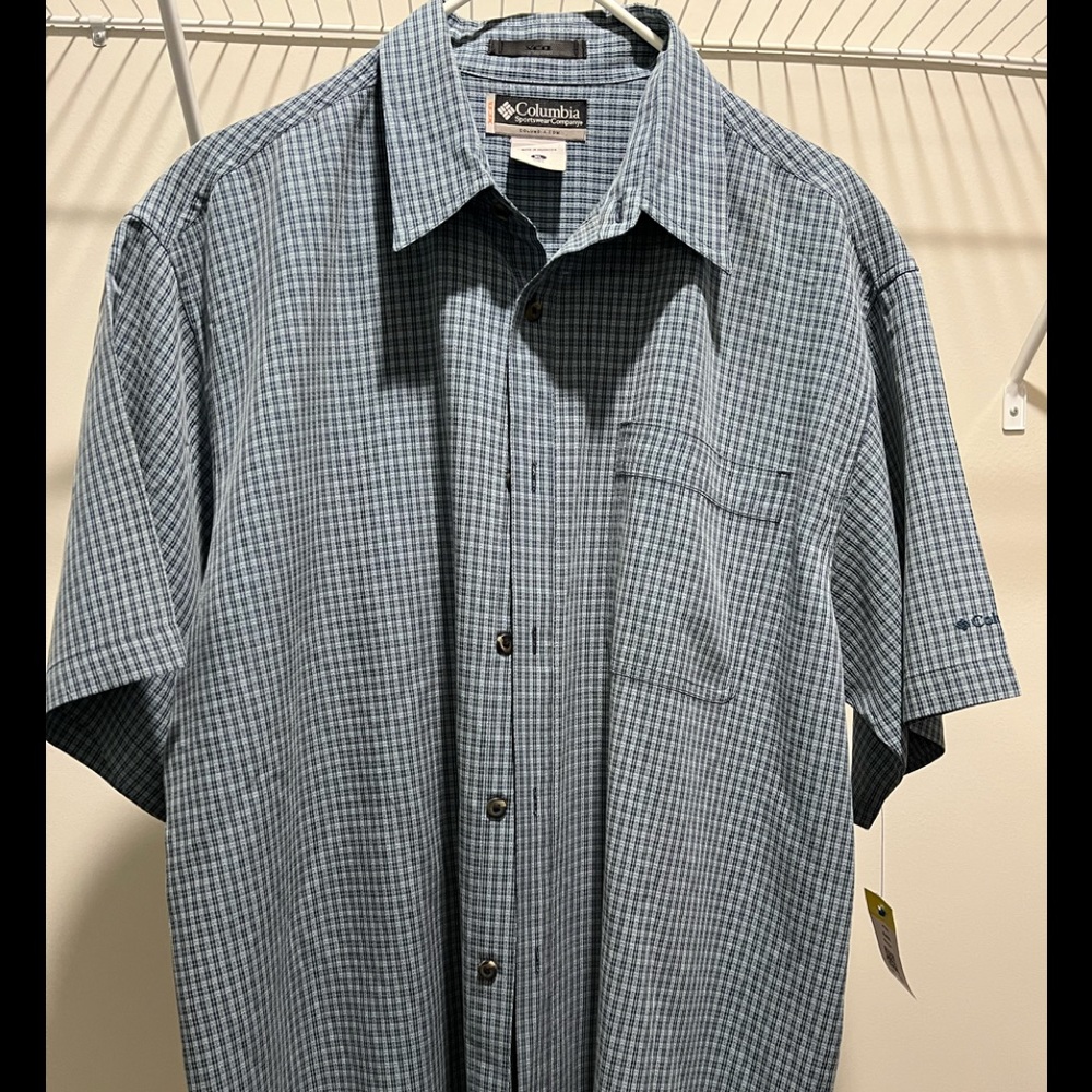 Men’s Columbia XCO Button-down Short Sleeve Shirt (XL)